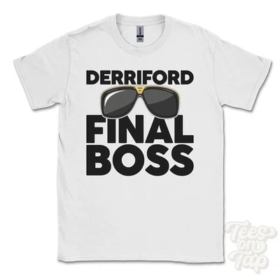CAMISETA DERRIFORD FINAL BOSS Divertida Regalo Navidad Plymouth Inglaterra Ibiza Parodia - Imagen 1 de 2