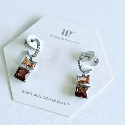 Pendientes Bomb Party "Pasando hacia el Futuro" Turmalina Marrón sobre Hematita Foto 1 de 4