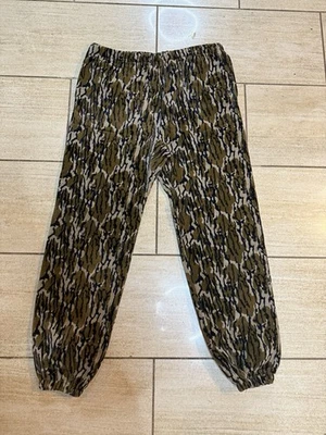 Vintage Carhartt Mossy Oak Hunting Camo Fleece Pants 747 USA XL Rugged Wear - Image 1 of 4