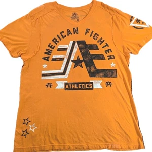 American Fighter Shirt Herren 2XL Orange Schnalle Grafik T-Shirt* - Bild 1 von 7