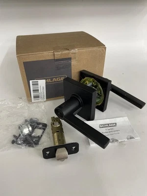 Schlage F51A LAT 622 COL Latitude Door Lever with Collins Trim, Keyed Entry - Image 1 of 4