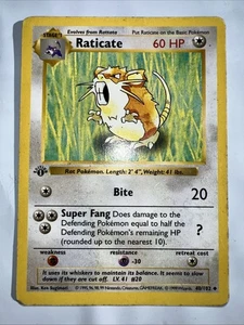 [HP] Raticate 40/102 Base Set 1st Edition Uncommon 1999 - Bild 1 von 7