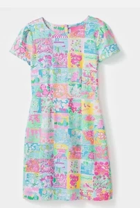 Lilly Pulitzer Chantal Shift Dress Pop Up Lilly State of Mind Pink Size XXS - Picture 1 of 8