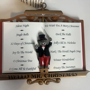 Hello Mr. Christmas Maestro Mouse Lights Sounds of Christmas Carols Tested Works - Picture 1 of 7