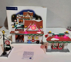 Vintage Dept 56 Rocky's Tankstelle Gas 55305 3er Set Snow Village 2002 mit Karton - Bild 1 von 23