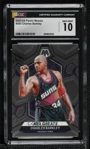 2023-24 Panini Mosaic NBA Greats Charles Barkley #293 CGC 10 Gem Mint HOF - Picture 1 of 3