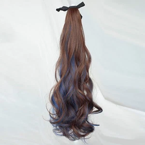  Ponytail Extension Body Wave Women's Hair Pieces Lady Headdress Wrap - Picture 1 of 12