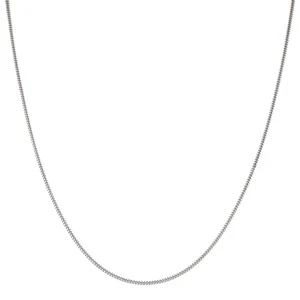 Gebrauchte 9 kt Weißgold 18 Zoll Panzerkette Halskette 455 mm (18") 9 kt Gold für Sie - Bild 1 von 1