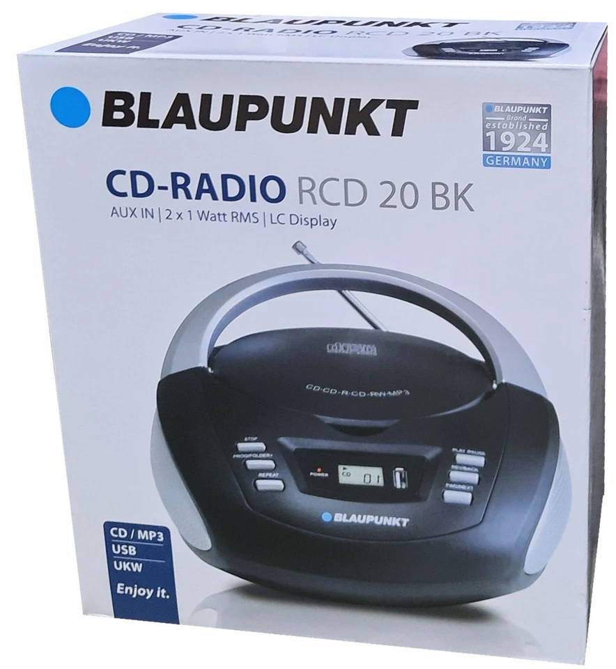 Blaupunkt RCD 20 BK-Radio Schwarz - Bild 1 von 1
