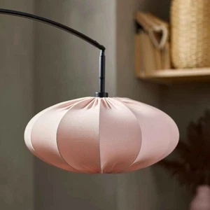 Ikea REGNSKUR Pendant Textile Material Lamp Shade Oval Blush Pink 504.826.33 NEW - Picture 1 of 5