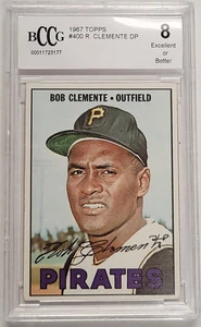 Topps 1967 Roberto Clemente #400 Piratas Salón de la fama Beckett BCCG 8 - Imagen 1 de 2