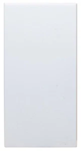 Plaque De Blanking Simple Style Euro, Blanche - KPR1JEWH - Afbeelding 1 van 1