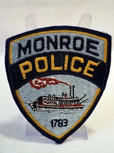 Vintage Monroe Police 1783 ‘3.8x’4 Patch Brand New - Picture 1 of 4