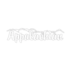 Appalachian Trailers Decals (Set of 2) WHITE 18” Repro Stickers - Picture 1 of 1