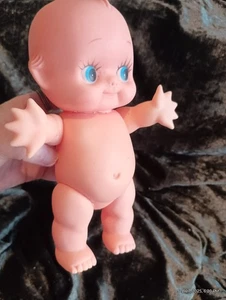 KEWPIE 8” Doll Poseable Baby Blue Eyes Vintage  - Picture 1 of 4