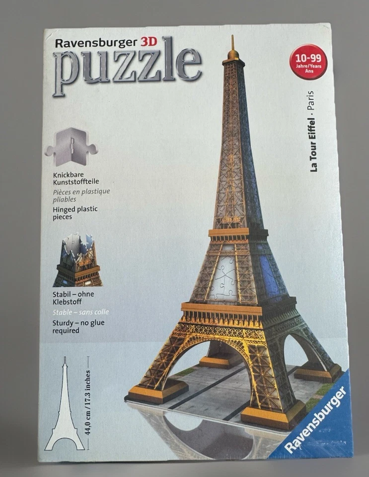 Rompecabezas 3D Ravensburger La Tour Eiffel Paris 216 piezas con bisagras fácil clic Foto 1 de 4