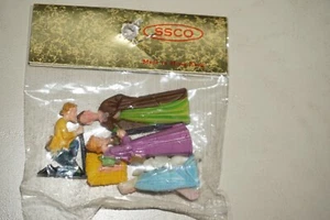 SSCO Vintage Miniatur Krippenset Made in Hong Kong 7-teilig detailliert Neu aus altem Lagerbestand - Bild 1 von 4