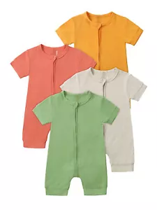 Tute a maniche corte neonato bambino bambina estate monopezzo - Foto 1 di 17