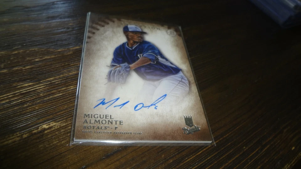 2015 BOWMAN INCEPTION MIGUEL ALMONTE   AUTOGRAPHED BASEBALL CARD - Image 1 of 2