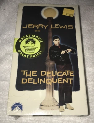 The Delicate Delinquent 1956 VHS 1990 JERRY LEWIS MOVIE VIDEO BRAND SEALED NEW - Image 1 of 3