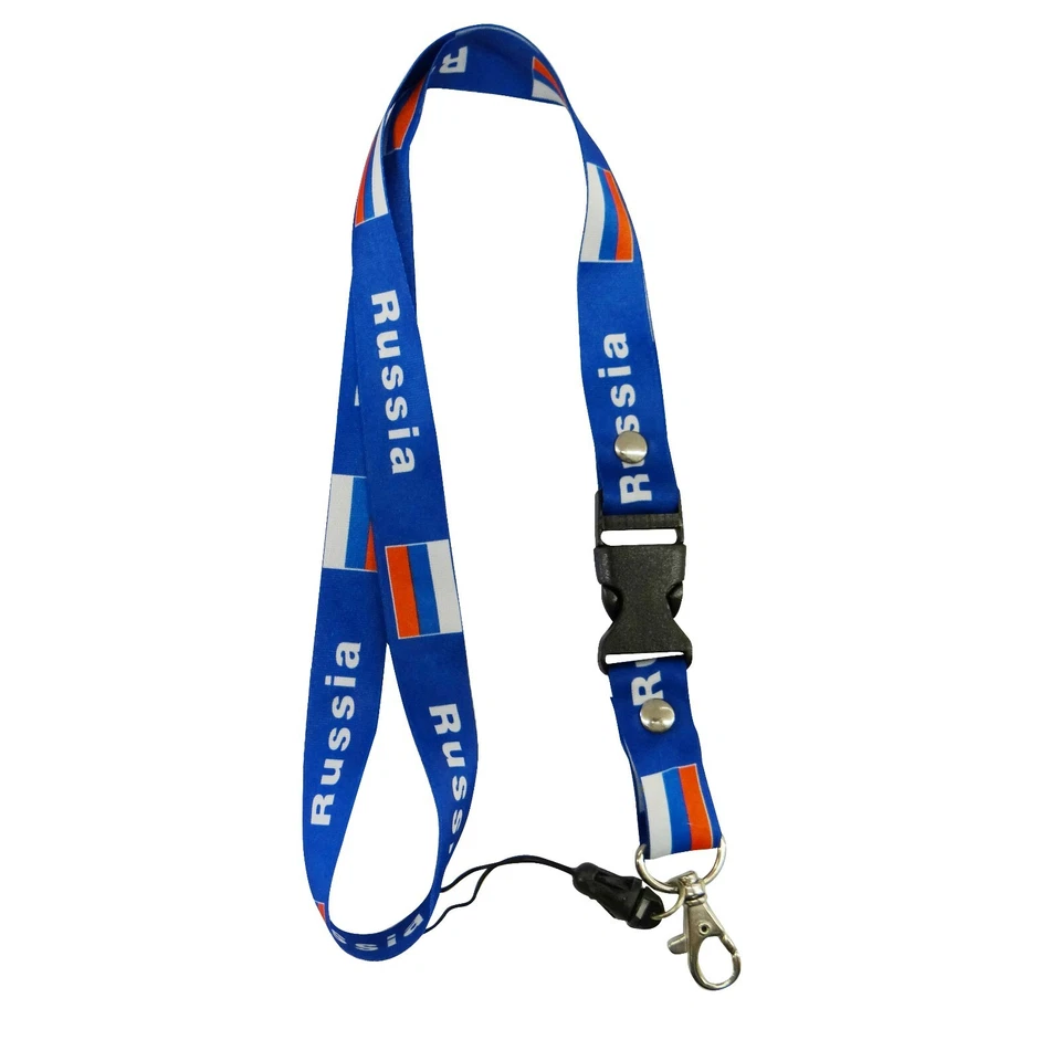 One Piece Country Flag Lanyard Keychain Pass holder ID Holder - New - Image 1 of 1