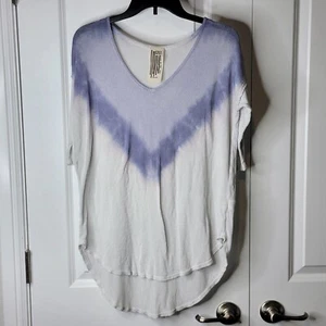 Free People Women's Sz XS Tie Dye Chelsea Top Oversize Y2K Casual Tunic Pullover - Picture 1 of 10