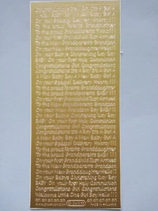 STICKER SHEET 349 'New Baby' - Ideal for Scrapbooking, Invitations, Gifts + - Picture 1 of 4