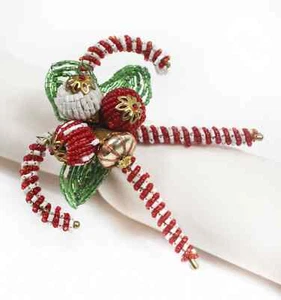 Cannes de Bonbon Noël Serviette Anneau - Bild 1 von 1