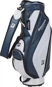 BRIDGESTONE Golf Men's Caddy Bag BASIC MODEL 9 x 47 inch 2.9kg navy CBG422 - Picture 1 of 3
