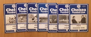 Chelsea 1963/64 Selection of Home League Programmes from menu - Picture 1 of 8