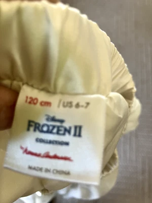 Hanna Andersson Frozen Theme tulle skirt white with silhouettes Size 6-7 EUC! - Image 1 of 4