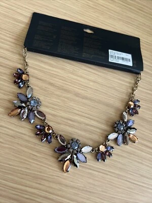 Collar de joyería Forever 21 piedra antigua multicolor Foto 1 de 4