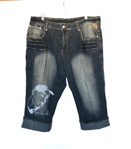 Pantalones de mezclilla para mujer Makaveli, talla 20, azul oscuro, talla 20, esmalte de algodón - Imagen 1 de 9