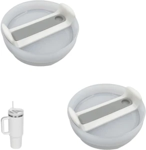 40 OZ Tumbler Lids for Stanley Cup, 2 Pack Replacement Lids Fit for Stanley Adve - Picture 1 of 12