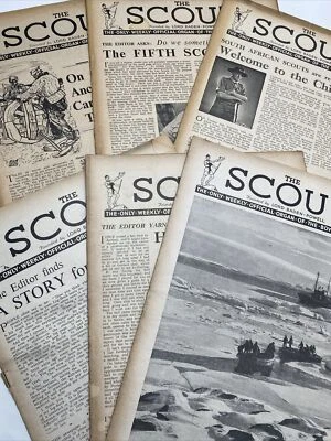 6 x THE SCOUT - UK Scouting 1950 Vintage Boy Scouts Magazines Bundle - Image 1 of 4