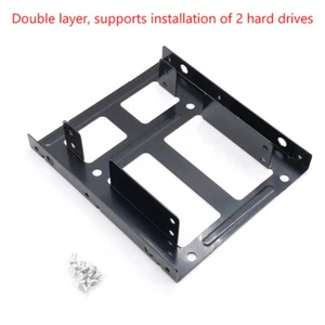 2.5 To 3.5 Hard Disk Bracket Hard Drive Dual Desktop SSD Mounting Bracket - Bild 1 von 5