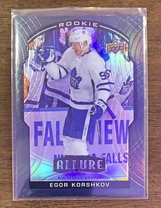 2021 Upper Deck Allure Black Rainbow Egor Korshkov RC #85 Maple Leafs