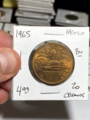 México 20 centavos 1965 Foto 1 de 2