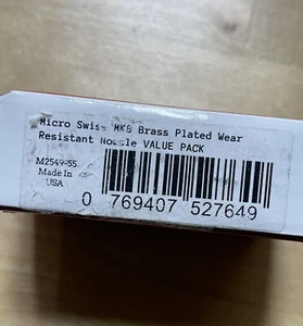 5 - Micro Swiss MK8 Plated Wear Resistant Nozzle M2549-55 VALUE PACK LOT - Picture 1 of 4