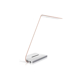 TRAE – Schreibtischlampe OLED JADE weiß mit Induktions- und USB-Ladegerät - Bild 1 von 7