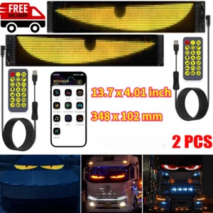 2PCS Trucks Devil Eyes Light DIY Eyes Dynamic LED Display Screen for Car Windows - Picture 1 of 11