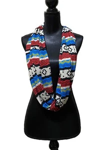 Adorable Aztec Infinity Loop Scarf Neck Wrap Knit Colorful Print - Picture 1 of 12