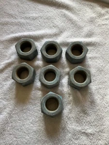 1-3/8"-6 Hex Nuts Steel Galvanized - Picture 1 of 3