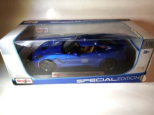 Maisto Special Edition 2014 Corvette Stingray Z51 Diecast Maßstab 1:18 - Neu - Blau - Bild 1 von 10