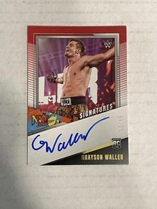 2022 Panini WWE NXT Signatures Red NS-GWL Grayson Waller RC Auto 19/49 Autograph - Picture 1 of 2