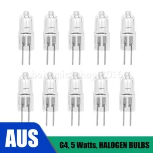 10PCS 12V G4 HALOGEN BULBS - 5W - Warm Light Globe - JC Bi-Pin - Picture 1 of 5