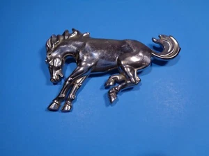 Ford OEM Bronco Bucking Kicking Horse Chrome Emblem 16C144 See Details in Ad !!! - Picture 1 of 10