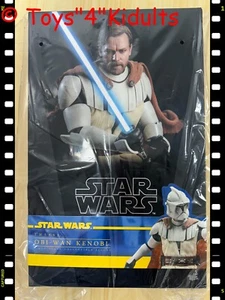 π₯ Hot Toys TMS095 Star Wars The Clone Wars Obi-Wan Kenobi 1/6 Figure NEW - Picture 1 of 1