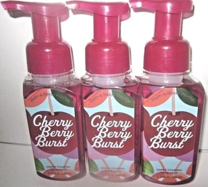 3 Bath & Body Works Gentle Foaming Hand Soap pomegranate Cherry Berry Burst - Picture 1 of 4