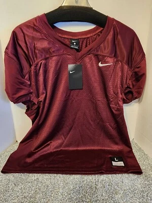 Camiseta deportiva de malla de práctica de fútbol americano universitario Nike Vapor talla L granate 908729-669 NUEVA Foto 1 de 4